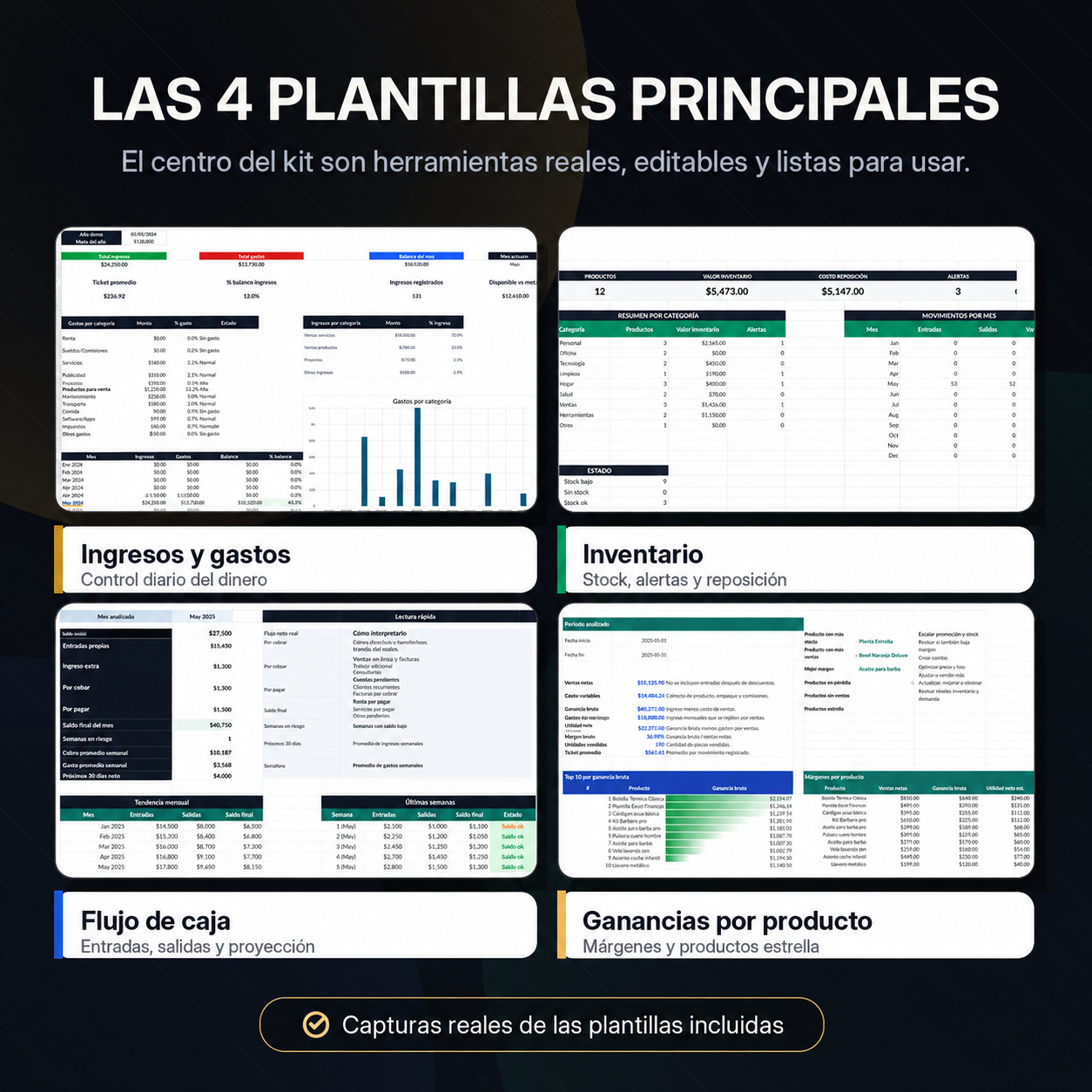 Kit de plantillas: Negocio Bajo Control