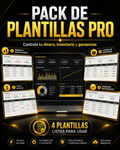 Pack de Plantillas Pro para Negocios | Controla tu Dinero, Inventario y Ganancias